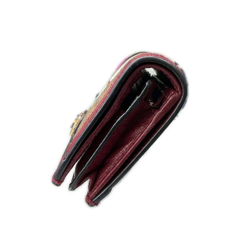 GUCCI Wallet Brown Red Bi fold - Picture 2 of 7